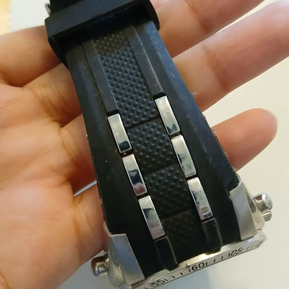 Parts/Repair Mossimo Men's Black Silver Ana-Digi Watch MM91289
